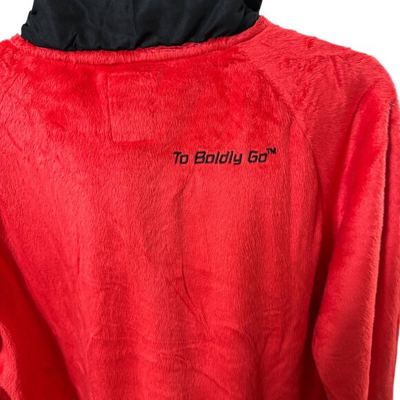 Star Trek Red Fleece Zip Jacket With Embroidered Logo Size L NWT - Picture 4 of 8